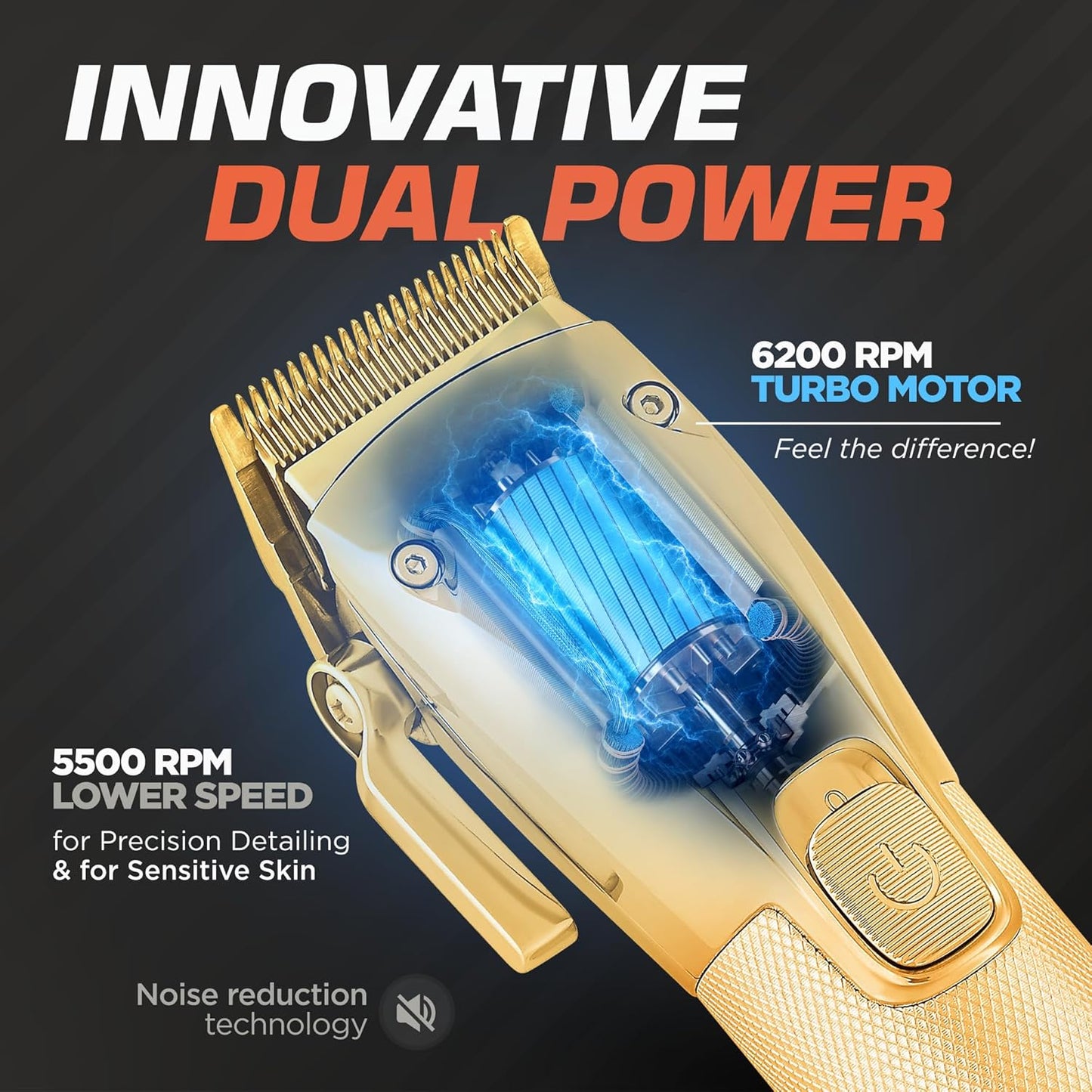 Fagaci Hair Clippers for Men Professional with Precise Cutting, Turbo Power Professional Barber Clippers Cordless, Powerful Motor Fade Mens Hair Clipper Set, Precision Blades Haircut Machine Kit