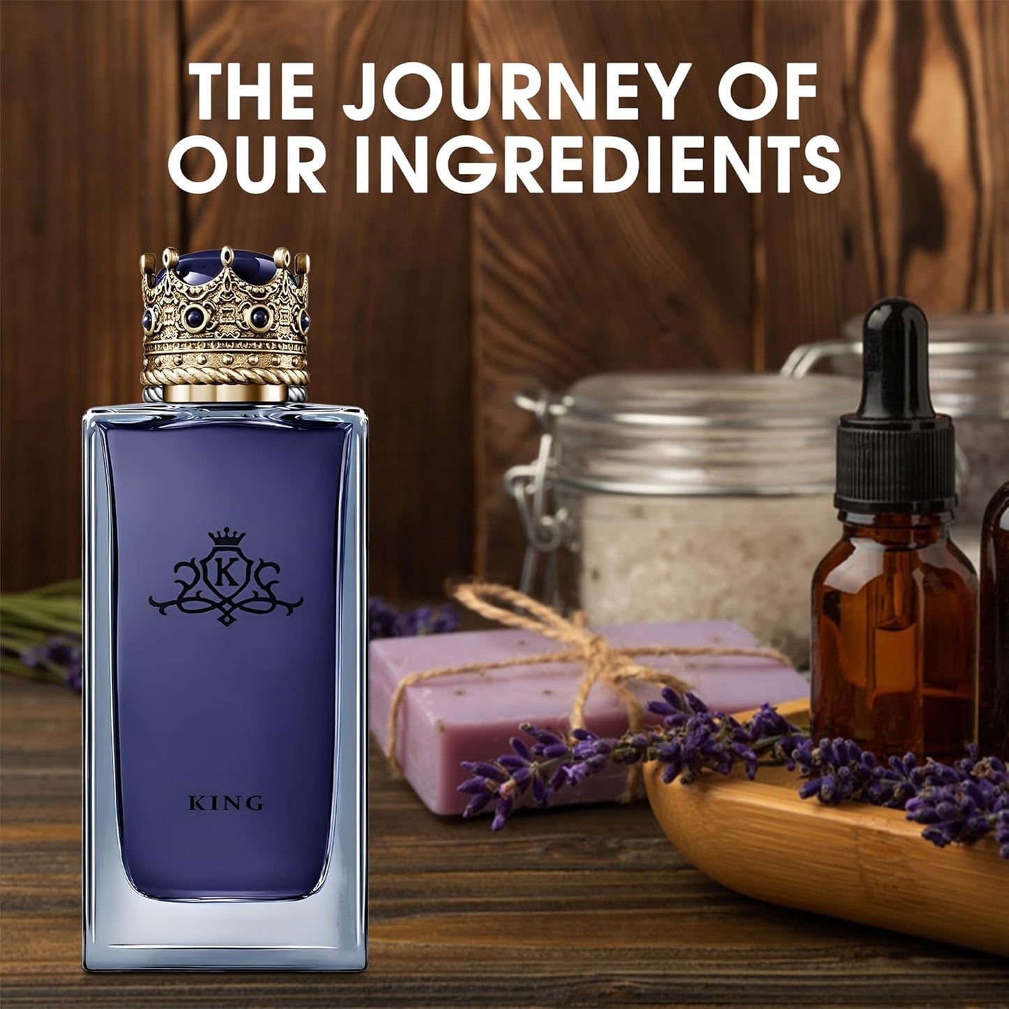 King Cologne for Men Natural Spray Perfume Classic Scent Eau De Toilette for Daily Use 3.4 Fluid Ounce