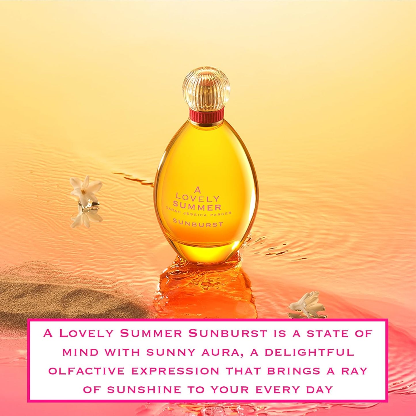 SJP Sarah Jessica Parker A Lovely Summer Sunburst Eau de Parfum 100ml Spray, Bright and Uplifting Female Perfume, Long-Lasting Fragrance For Women - Genuine Perfume for Women