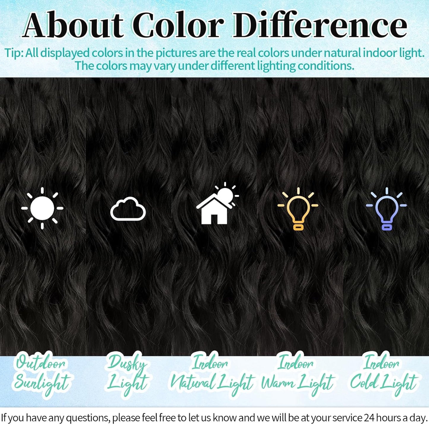 KooKaStyle Clip in Synthetic Hair Extensions Long Wavy 4PCS Thick Hairpieces Brunette Brown Fiber Double Weft Natural Hair Extensions 16 Inch for Women