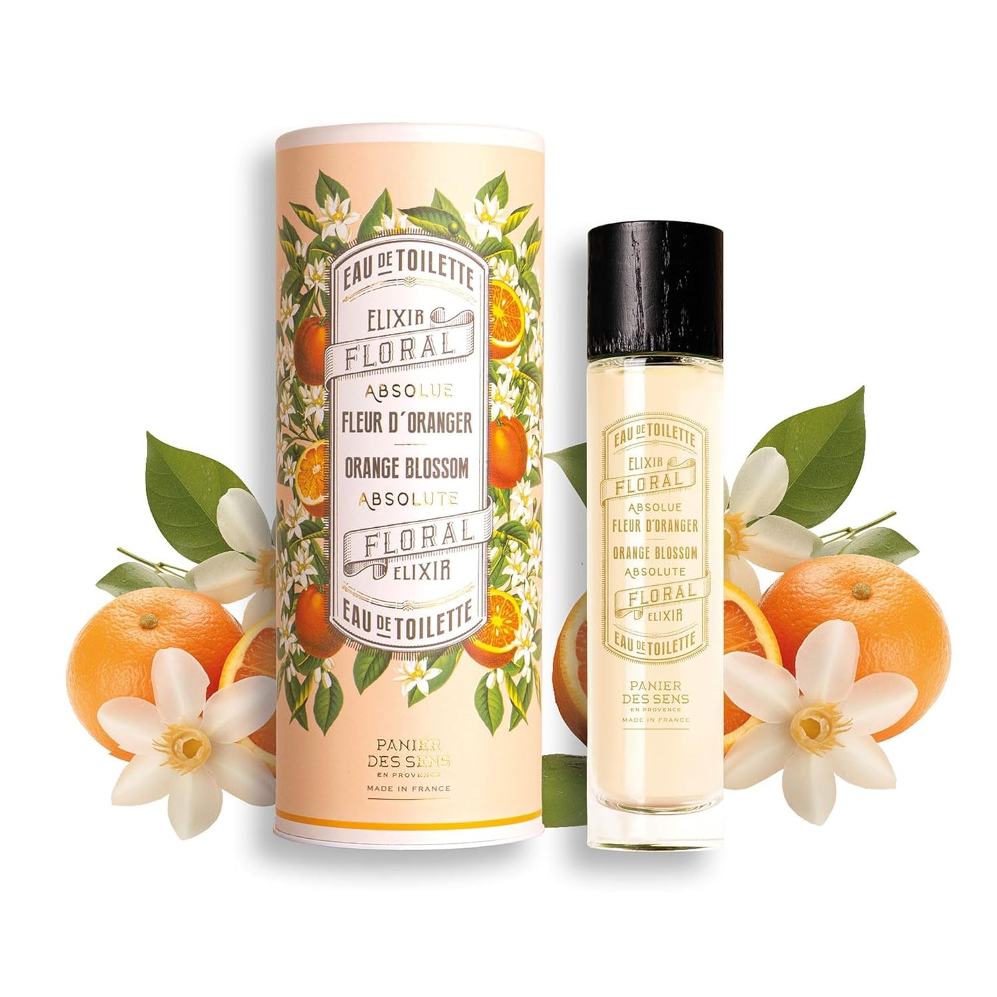 Panier des Sens - Orange Blossom Eau de Toilette 1.7 Floz – Sweet & Enveloping Fragrance - Daily Light Perfume for Women - Parfum Crafted in Grasse, France - Gifts for Her - Elegant Packaging