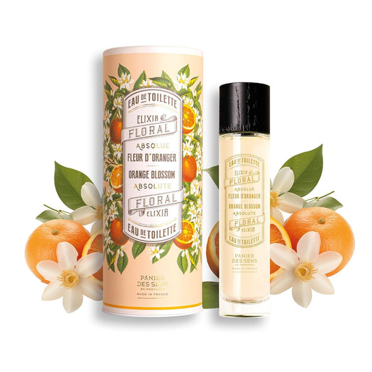 Panier des Sens - Orange Blossom Eau de Toilette 1.7 Floz – Sweet & Enveloping Fragrance - Daily Light Perfume for Women - Parfum Crafted in Grasse, France - Gifts for Her - Elegant Packaging