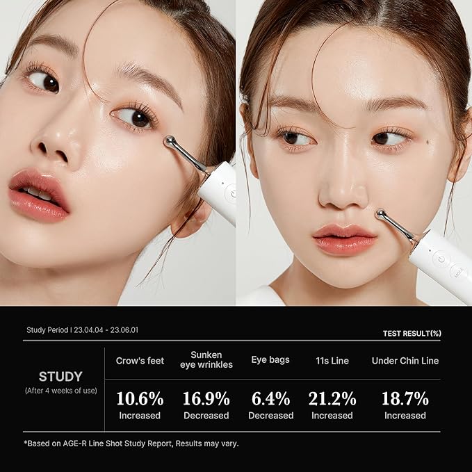 Medicube Age-R Line Shot - A Start of Effective Fine Lines Care Device for Smoothing Wrinkles Around Eyes, Lips, 11s, Neck, Plump Lips - Daily Anti-Aging Treament - Korean Skin Care