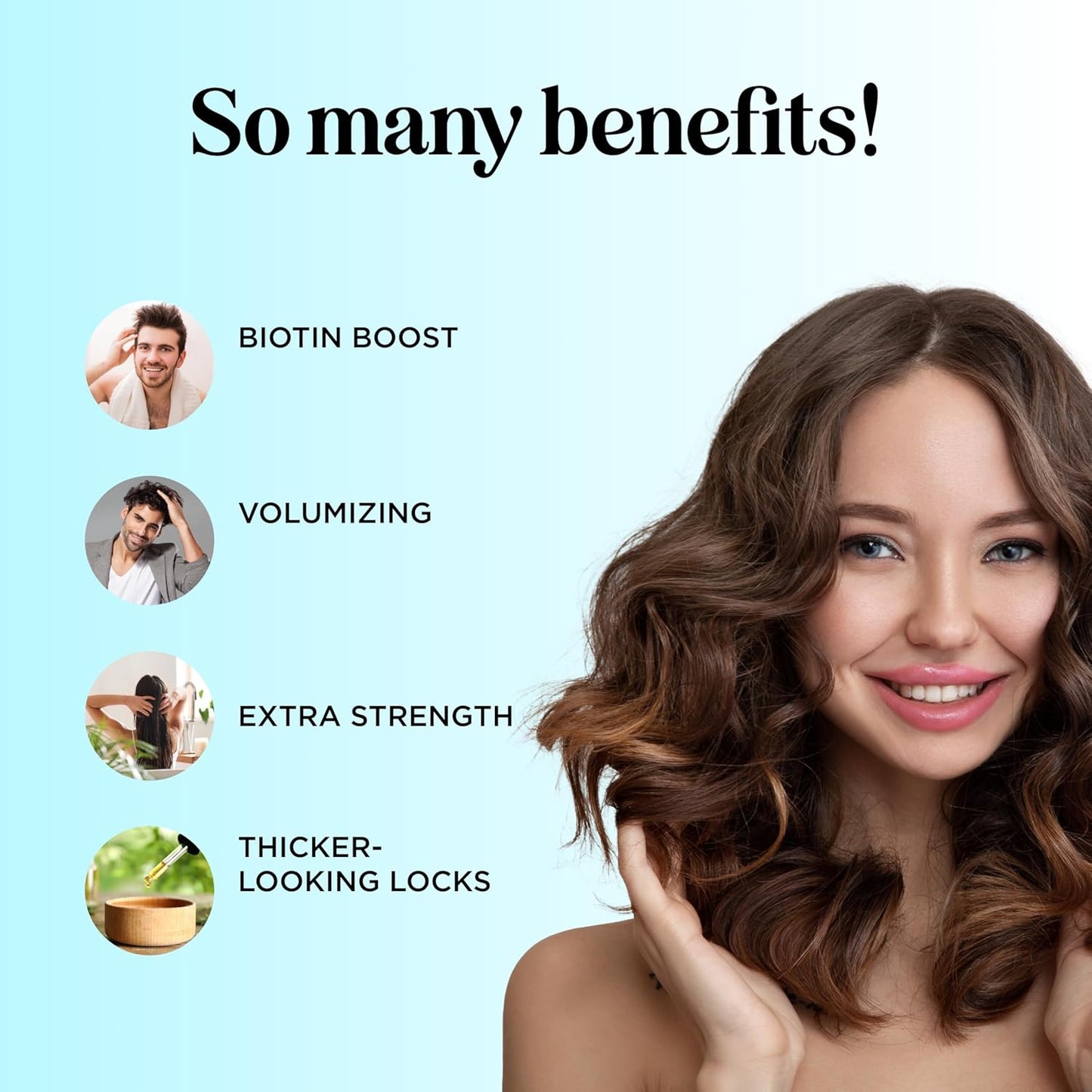 Biotin Conditioner for Thinning Hair - Volumizing Conditioner for Fine Thin & Weak Hair - Sulfate Paraben & Silicone Free with Nourishing Plant Proteins Argan Oil Green Tea & B Vitamins (25 Fl Oz)