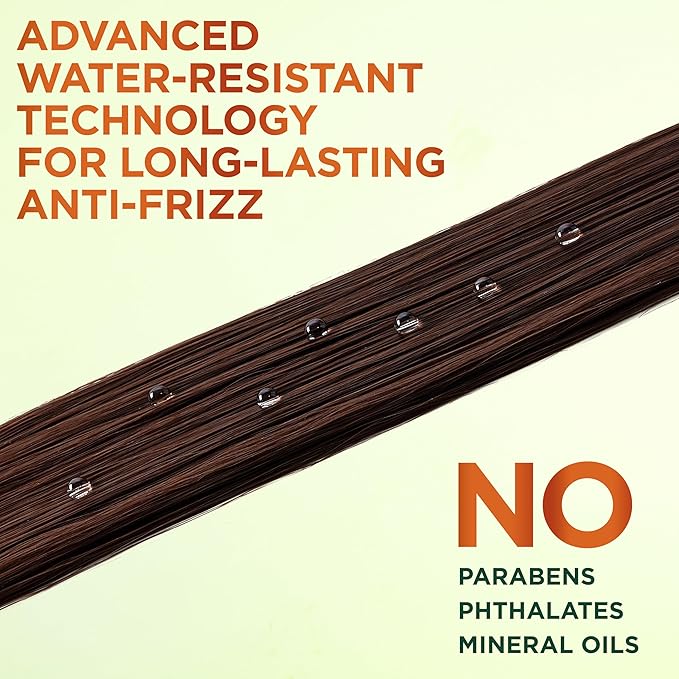 Garnier Fructis Sleek and Shine Sleek and Stay Hair Serum for Frizzy, Dry Hair, Heat Protectant Formulated with Alpha Silane, 1.7 Fl Oz