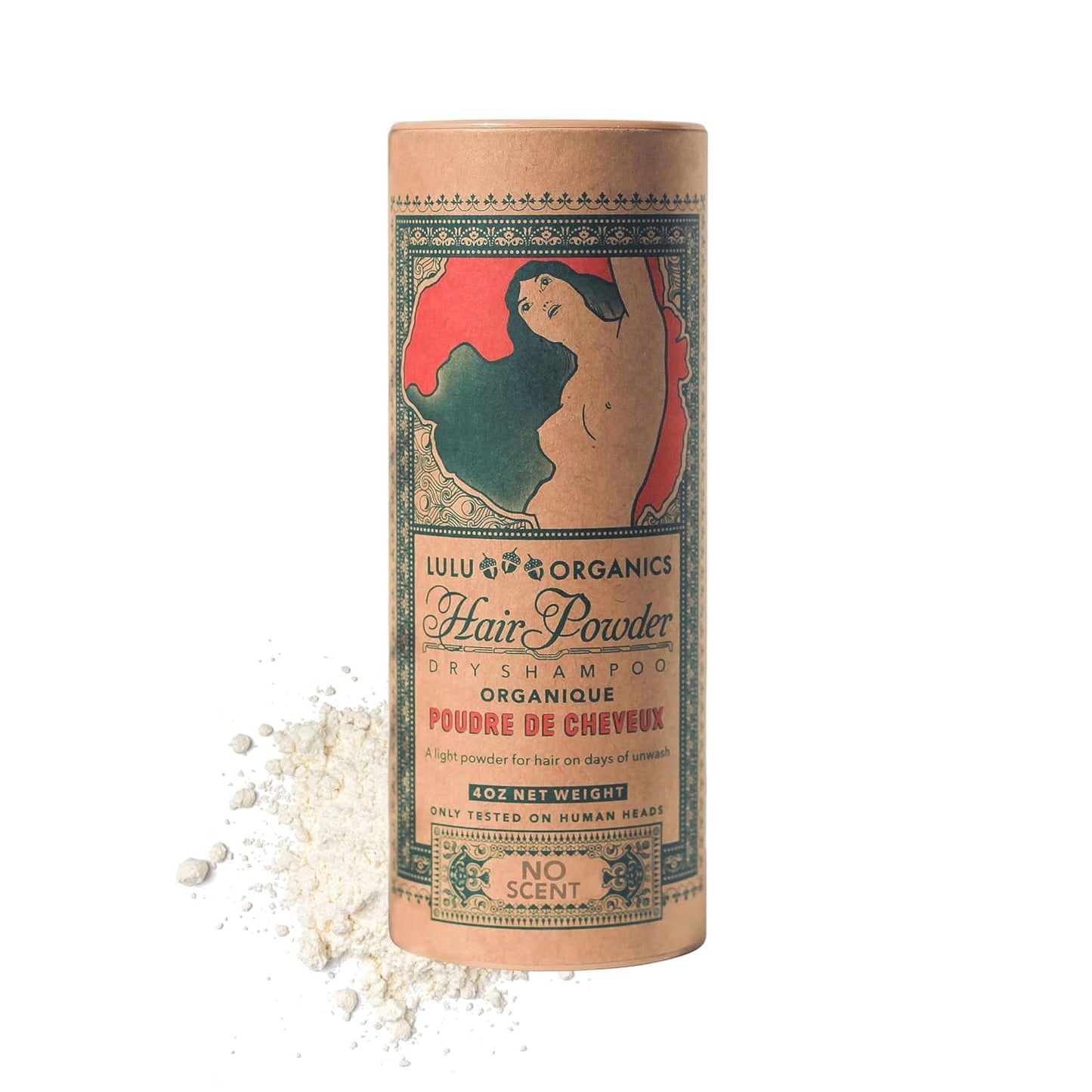 Non-aerosol Dry Shampoo Powder for Dark, Blonde and Oily Hair, All Natural Shampoo Body Powder for Women and Men, Paraben & Talc free No White Cast Synthetic Fragrance, Unscented - 4oz