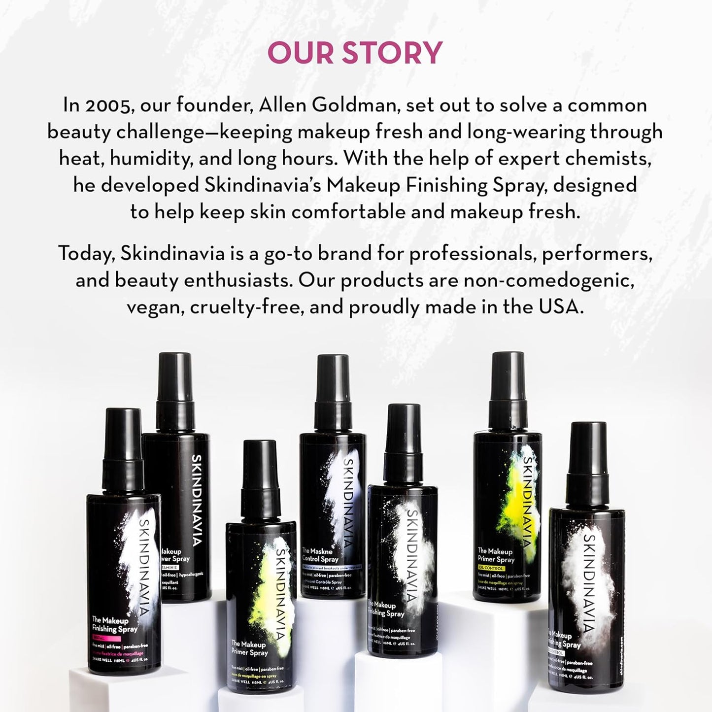 Skindinavia The Makeup Finishing Spray, Oil Control Makeup Setting Spray, All-Day Wear, Long-Lasting Up to 16+ Hours, Heat-Resistant & Waterproof, Fine Mist, 4.0 Oz