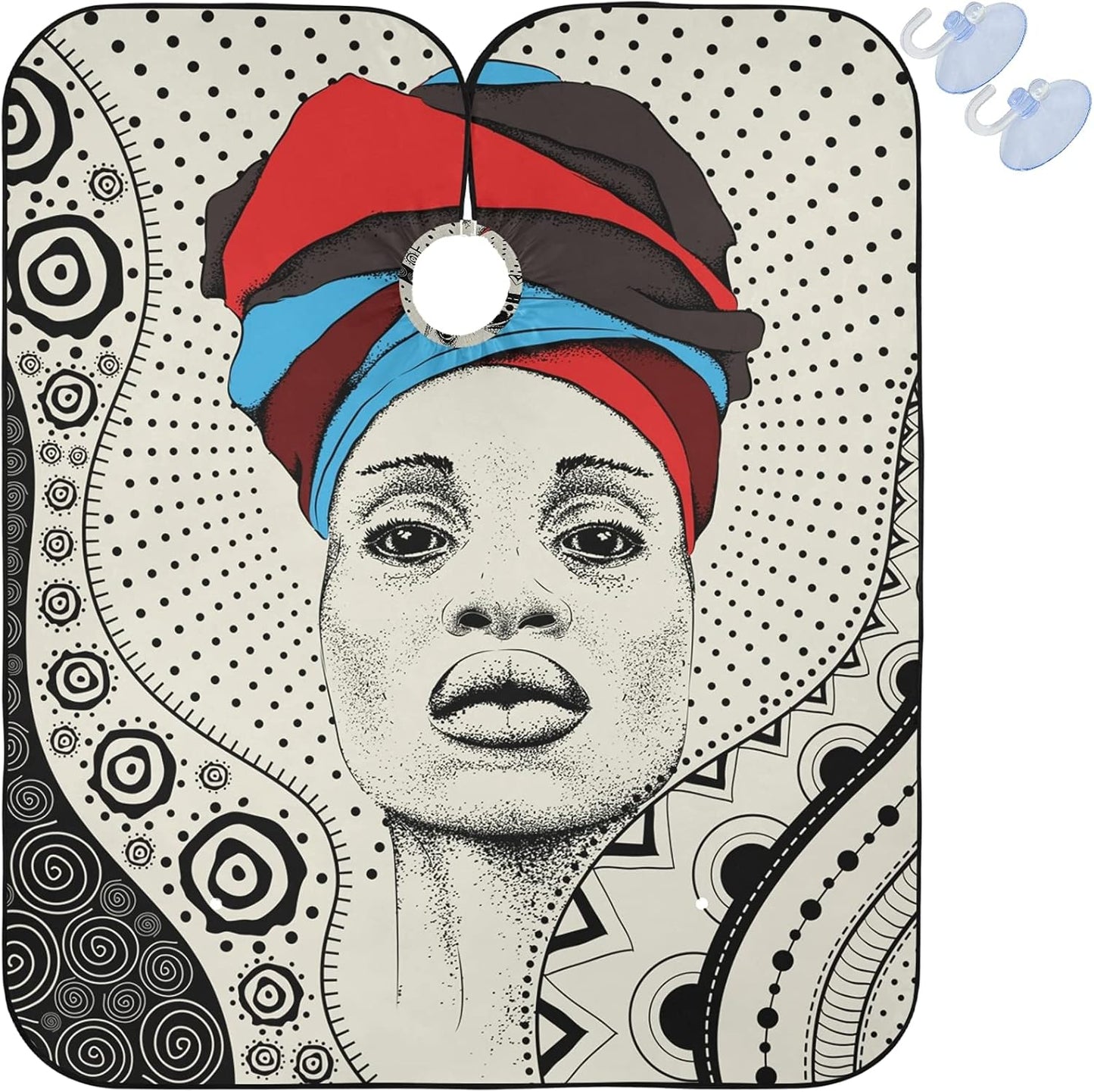 Barber Capes Polyester Hair Cutting Salon Cape with Snaps Beard Bib Hairdresser Gown Stylist Cape For Men Women