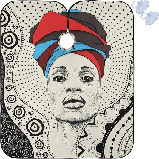 Barber Capes Polyester Hair Cutting Salon Cape with Snaps Beard Bib Hairdresser Gown Stylist Cape For Men Women