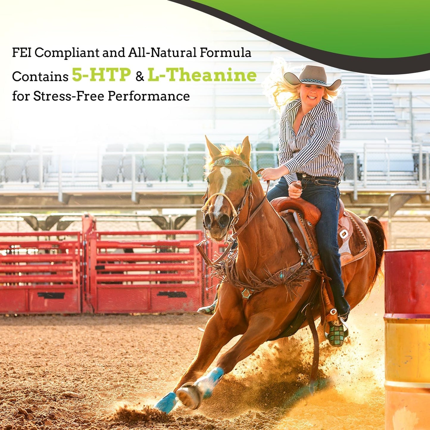 SynNutra Equine SynChill 100% Natural & Nutritional Supplement, Lab Proven Results, Designed for Focus & Performance, Approved by Olympians and Veterinarians, Daily Pellets -120 Servings, Made in USA