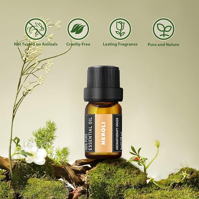 Pure Essential Oils Set - 36 Scents for Aromatherapy, Diffuser, Massage & DIY (5mL Each)