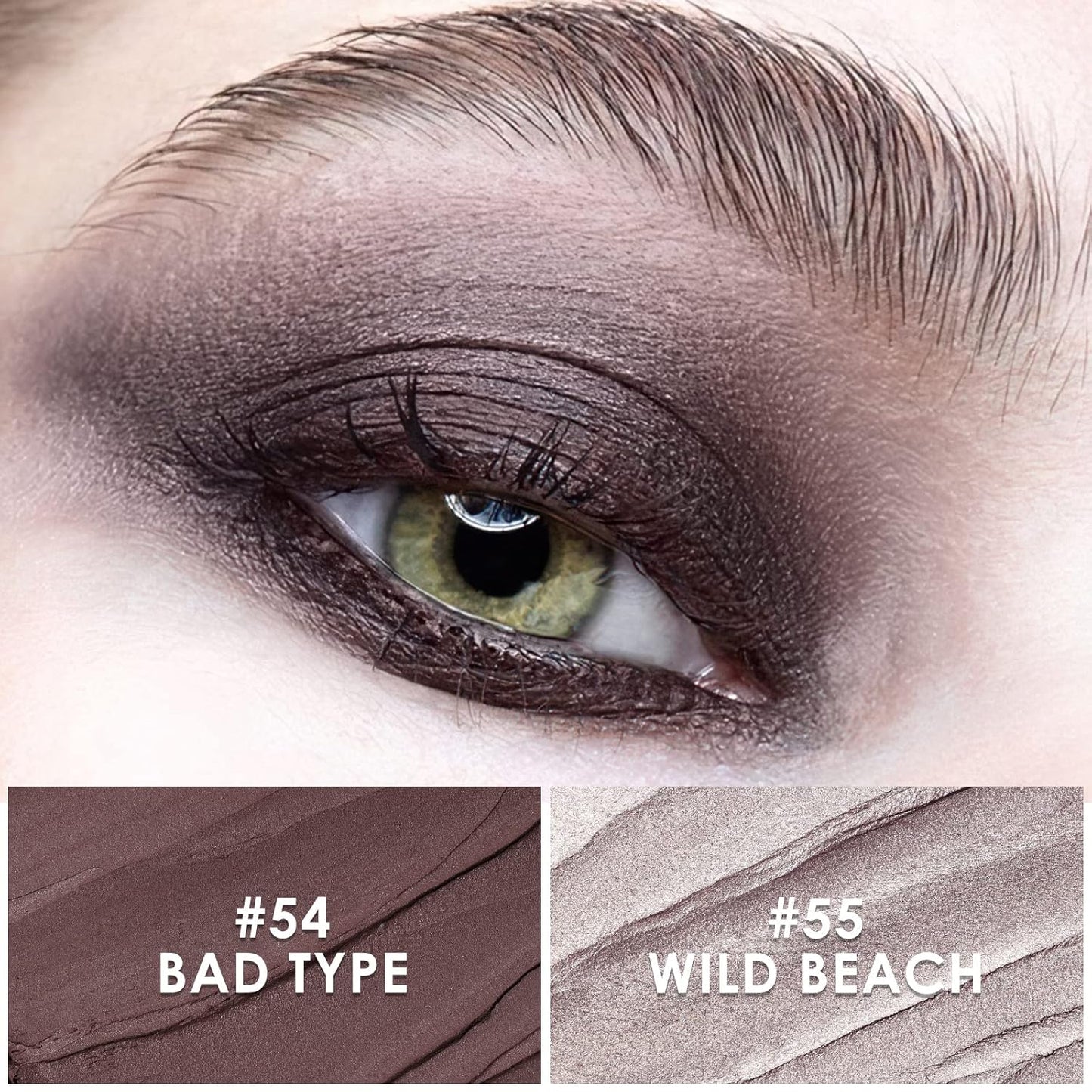 FOCALLURE 2 Pcs Cream Eyeshadow Stick,Brightener Eyeshadow Pencil Crayon,Highlighter Eye Shadow Stick Sets with Crease-proof Formula,Long Lasting Waterproof Eye Shadow Make Up,Nightingale