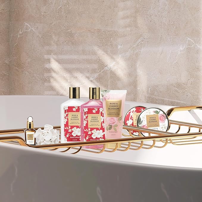 Mothers Day Gifts for Mom Spa Gift Set for Women 17Pcs Luxury Bath & Body Gift Set Beauty Care Kit with Necklace | Valentine's, Birthday, Christmas Gifts for Her Wife Pampering Kit Perfect for Travel