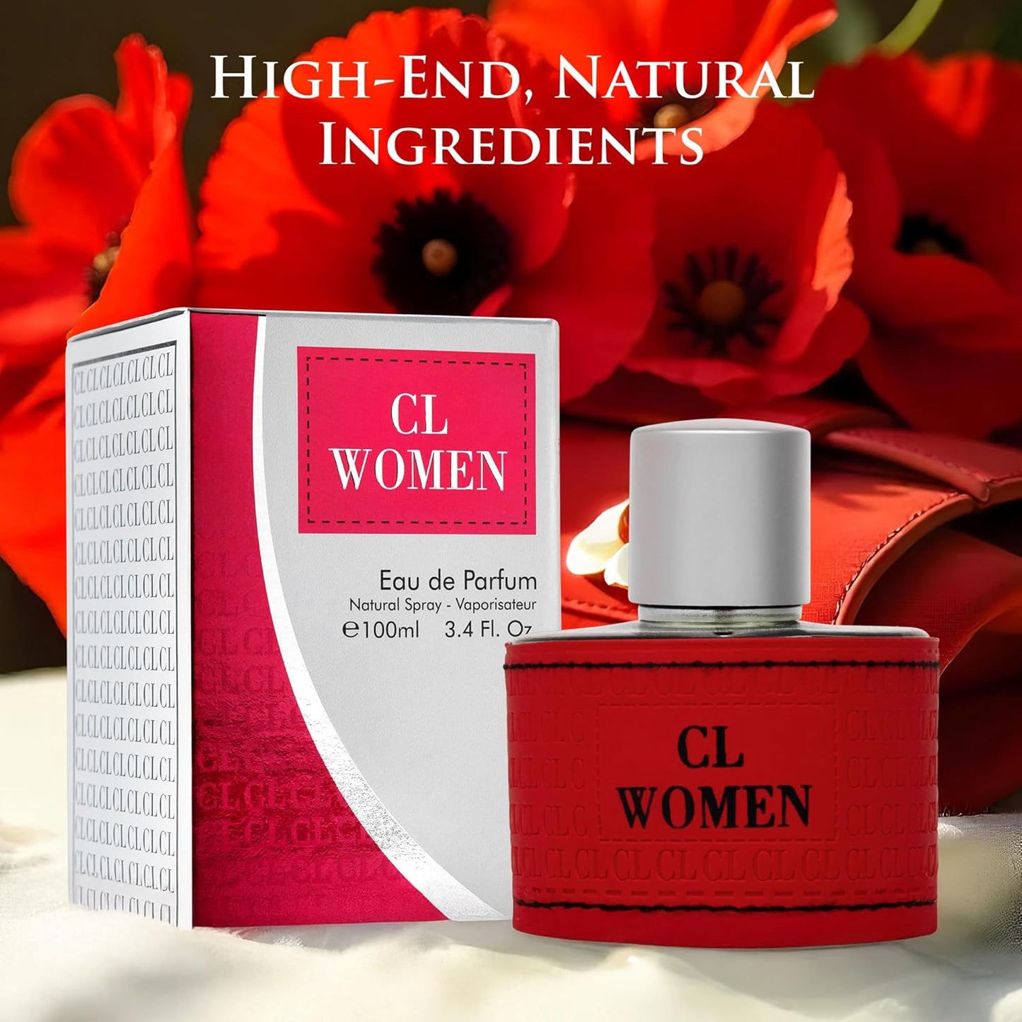 CL for Women Eau De Parfum- Oriental Floral Fragrance - Oriental Floral Fragrance - Top Notes of Amalfi Lemon, Bergamot & Grapefruit - Rose, Orange & Jasmine as Mid Scents - Elegant 100ml Bottle