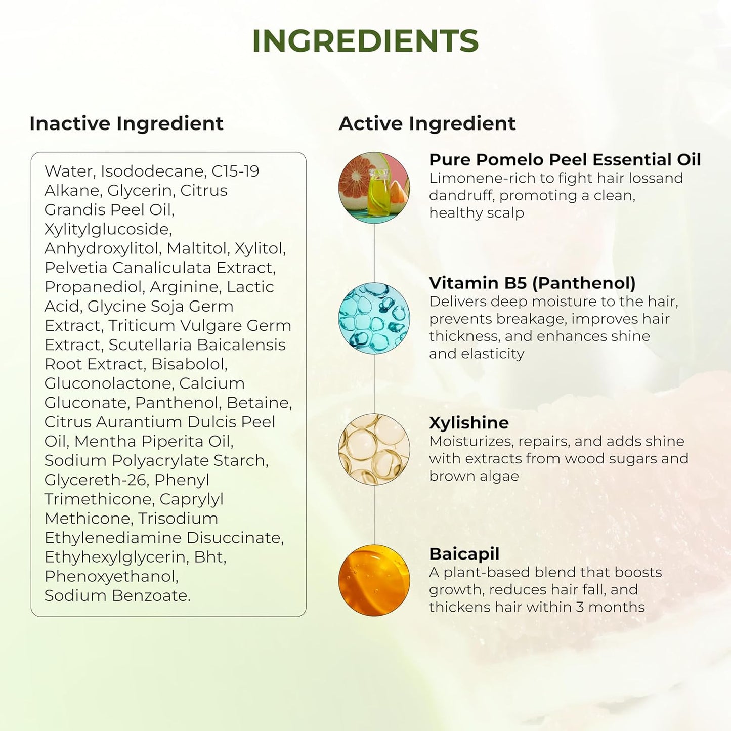 Cocoon Pomelo Grapefruit Oil Hair Tonic, Hair Growth Serum, Vegan Scalp Serum Treatment for Thinning, Damaged & Breakage Hair | Soften, Reduce Hair Loss & Promote Hair Growth | 4.73 fl oz