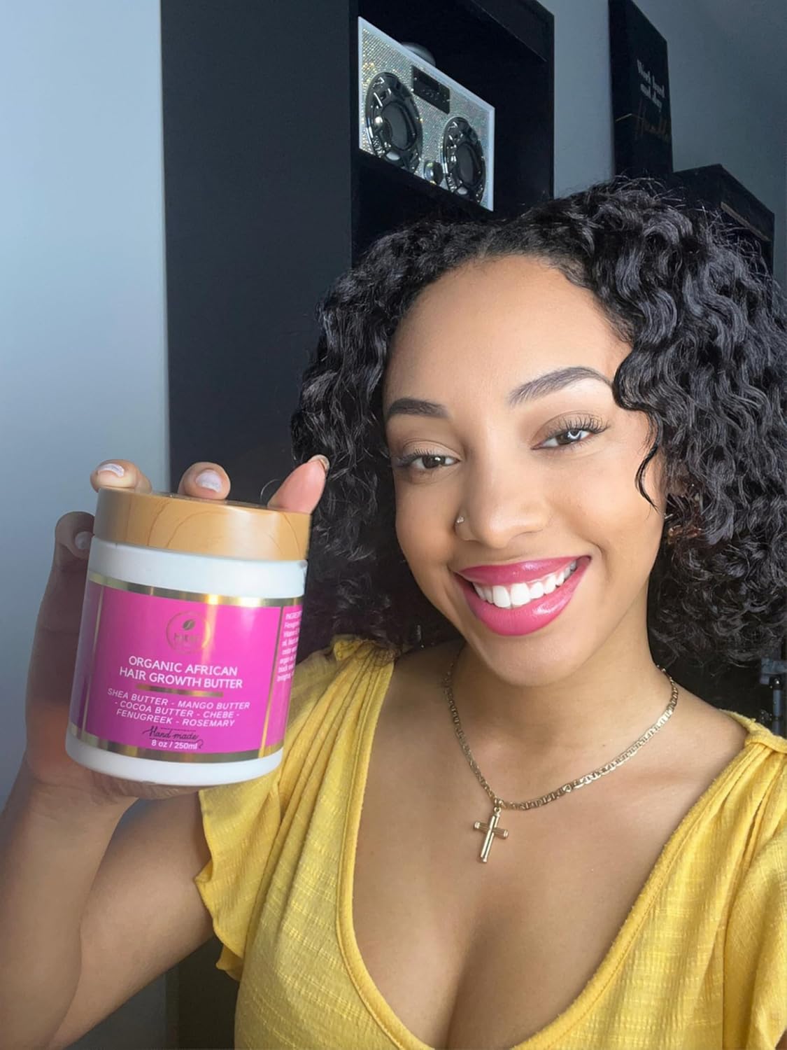 Chebe Hair Growth and Thickening Butter - Ayurvedic Deep Conditioner with Shea, Cocoa, Mango Butter, Fenugreek, and Rosemary for All Hair Types, 8 oz