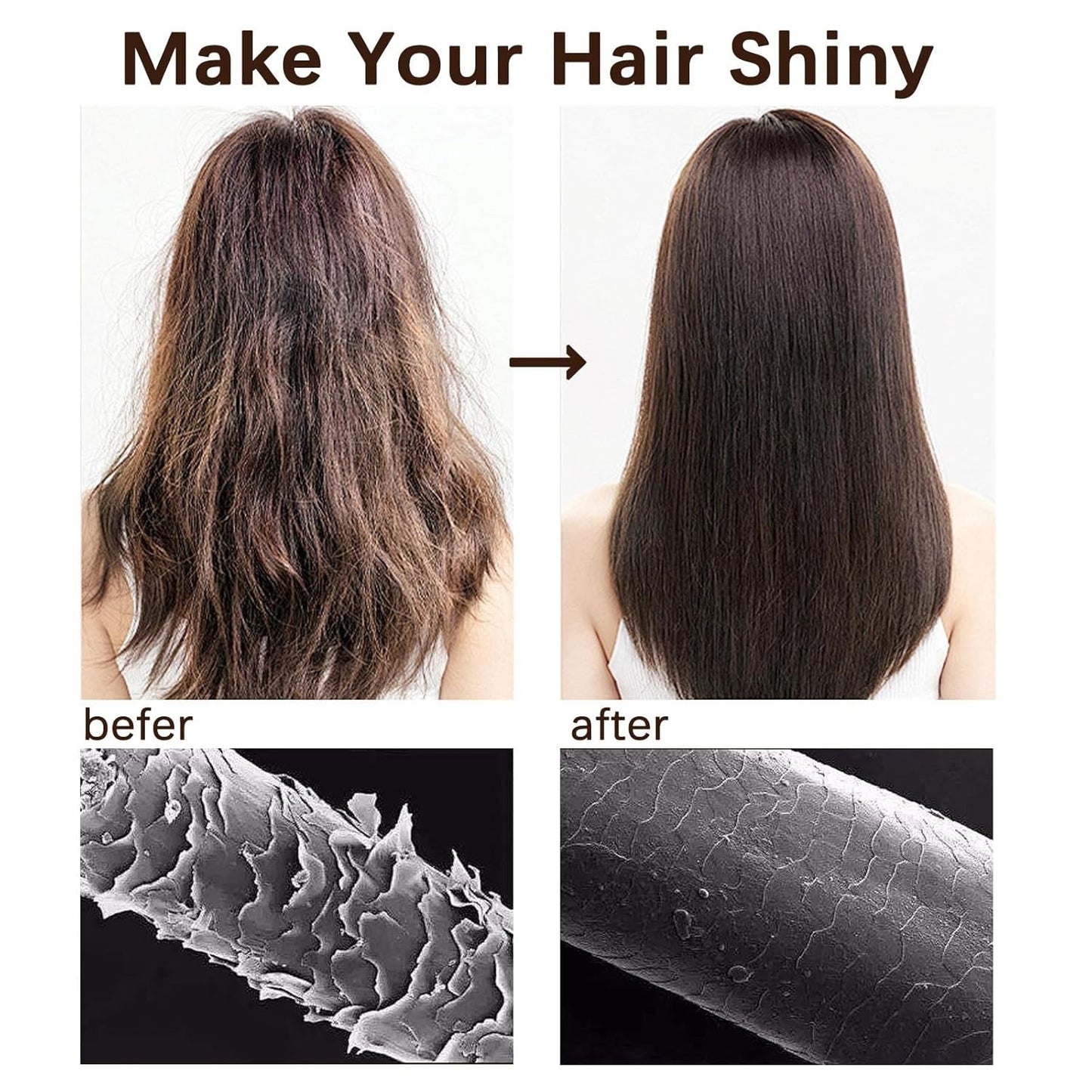 3.38floz 100ml Collagen Hair Treatment, Deep Repairs Conditioner Hydrating Hair Mask for for Dry, Damaged Hair, Split Hair, Hair Loss