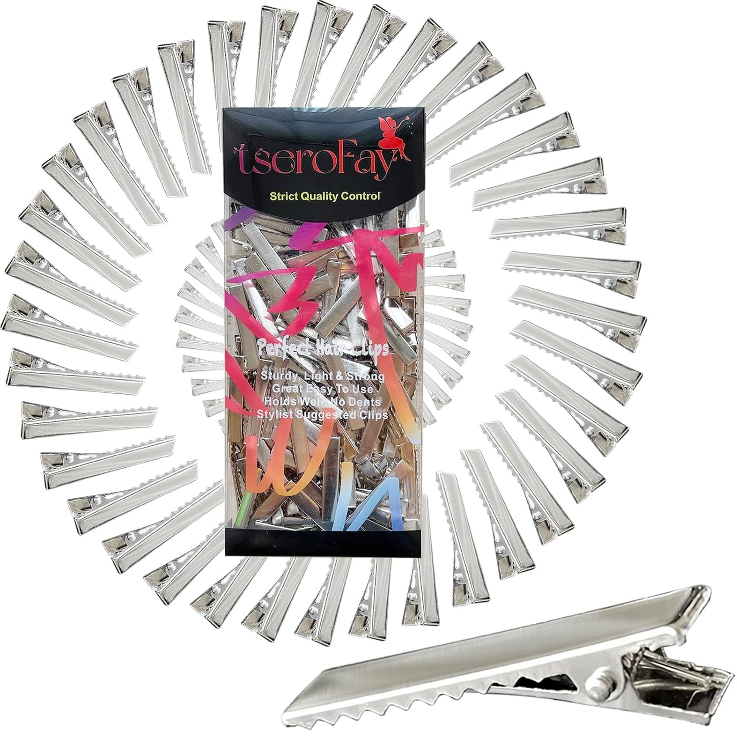 120Pcs Alligator Hair Bows Clips for Crafts,(4.5cm/1.77") DIY Bow Clips Bulk, Gator Metal Clip, Hairdresser Clips for Bow Making, Large Plain Clips Supplies 1.77" Dreadlock Dreads Retwist