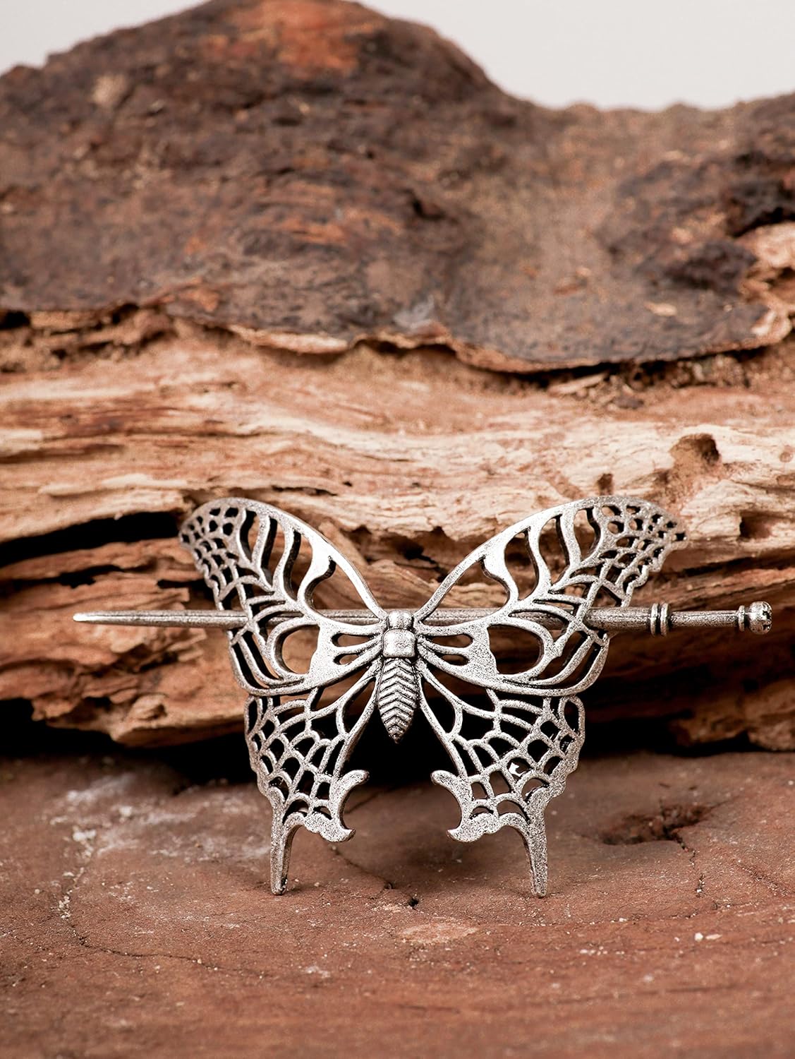 HAQUIL Vintage Antique Medieval Hollow Butterfly Hairpin Hair Stick Hair Accessory for Women