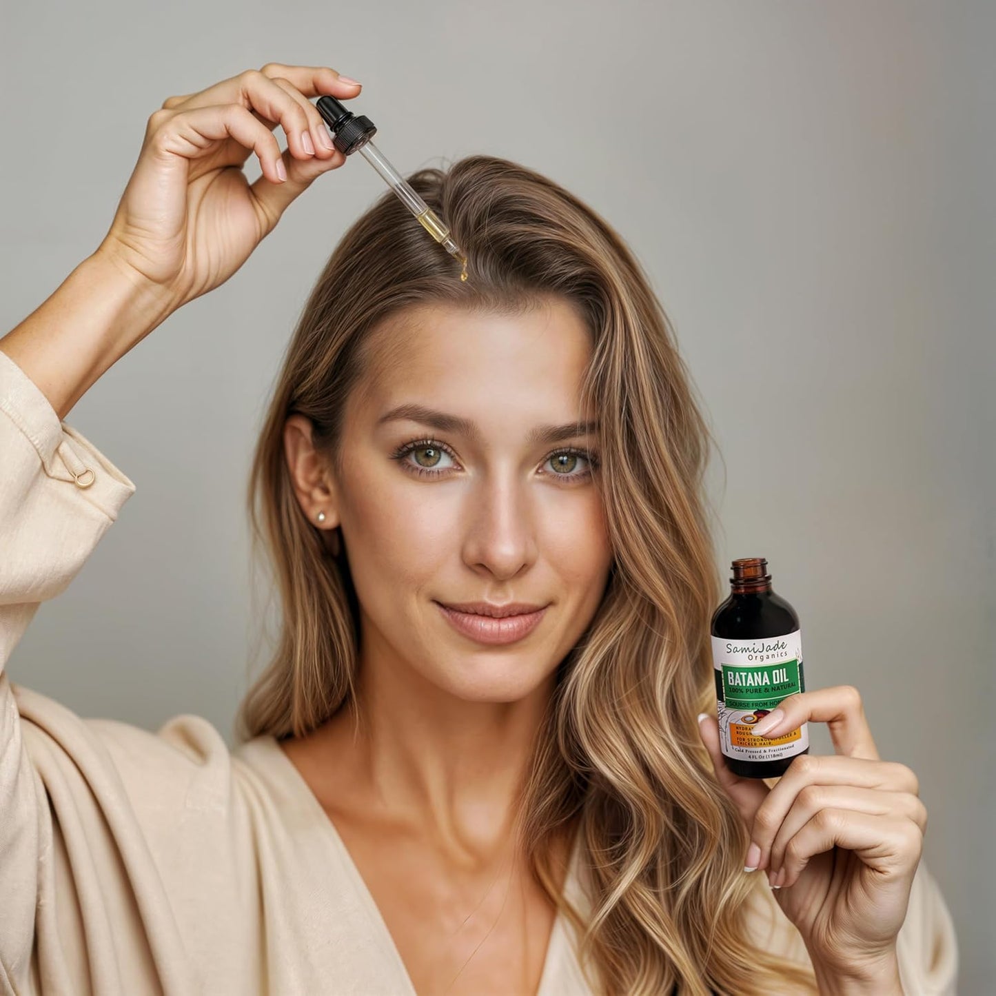 Batana Oil for Hair Growth, Cold-Pressed Organic 100% Pure & Natural Sourced from Honduras - For Thicker & Stronger Hair for Men & Women (4 FL OZ)