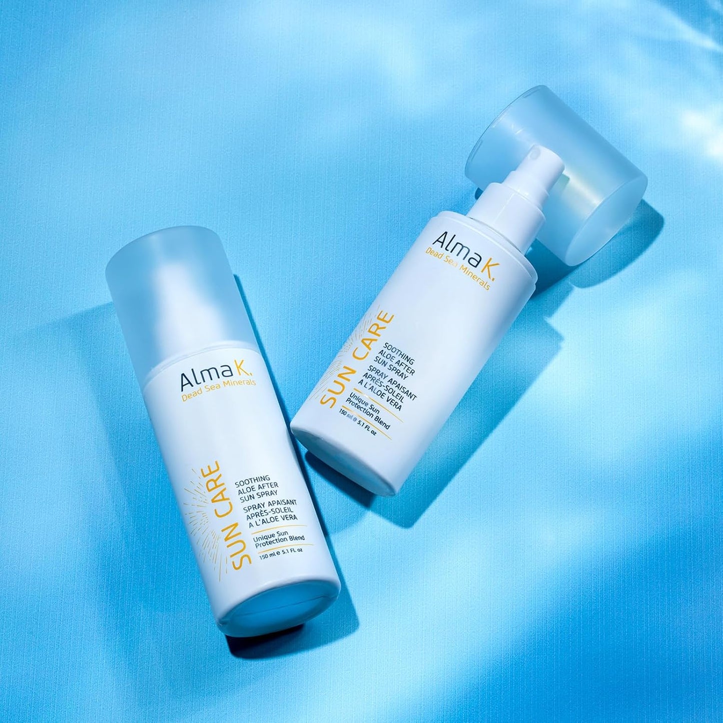 Alma K Soothing Aloe After Sun Spray - After Sun Care - Aloe Vera Gel, Dead Sea Minerals - Sunburn Relief - Vacation Essentials for Women - 5.1 oz