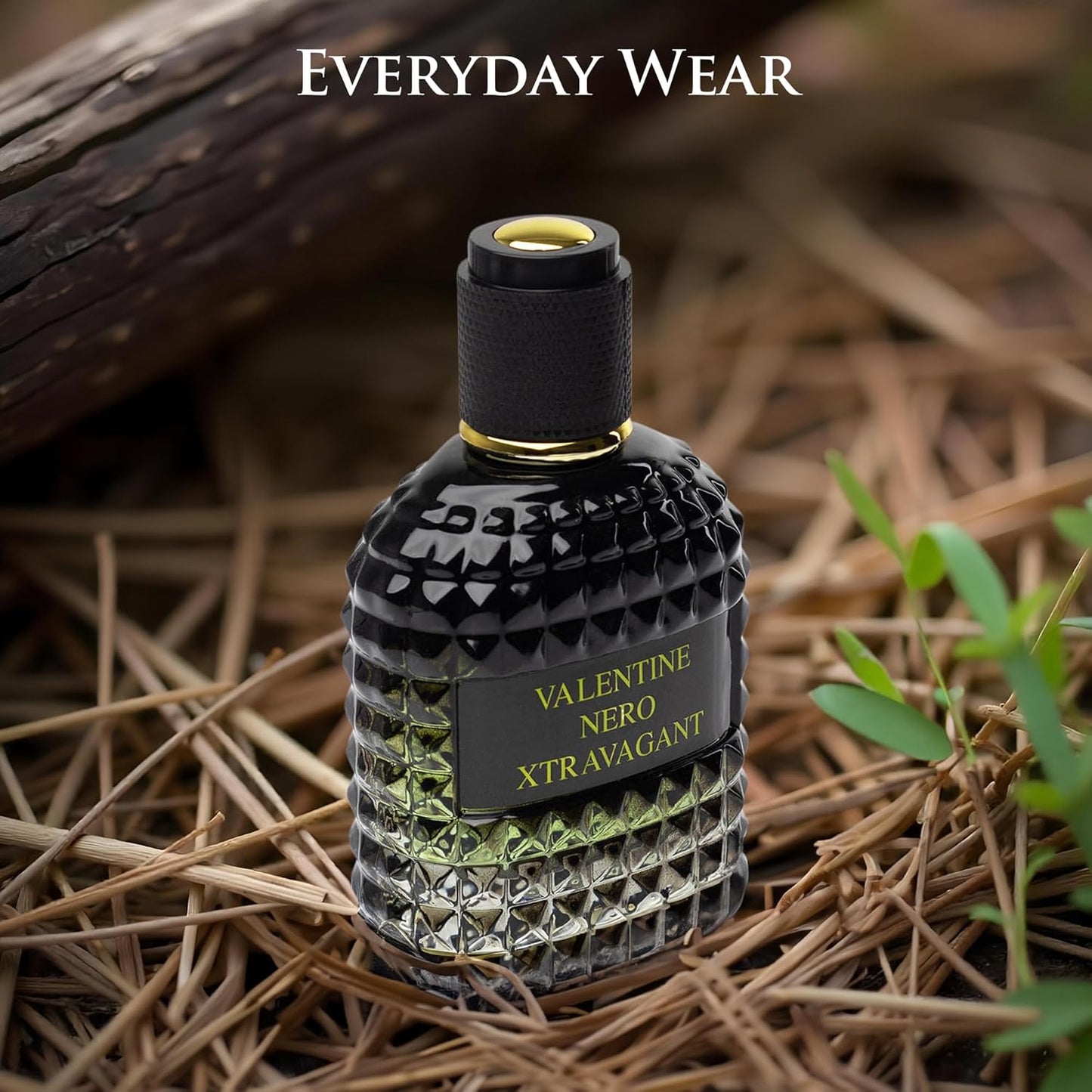 Valentine Nero Xtravagant for Men - Oriental Fougere Fragrance - Top Notes of Calabrian Bergamot & Espresso Coffee Accord - Base Scents of Refined Vetiver - Elegant 100ml Bottle, Parfume for Men