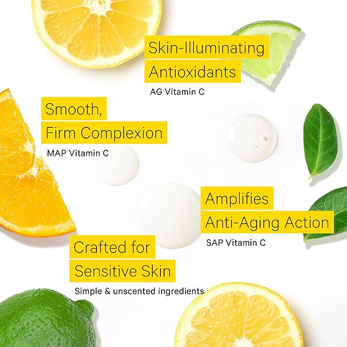 Tree To Tub Illuminating Vitamin C Serum - Triple Vitamin C Hydrating Serum for Face, Hyaluronic Acid - Maximum Anti-Aging Power Glow - Antioxidant for Dry, Sensitive Skin