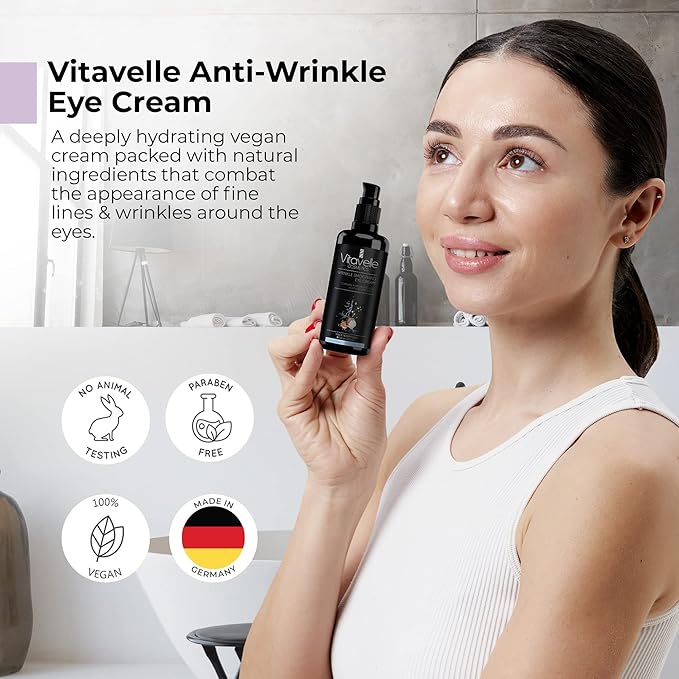 Eye Cream for Wrinkles - Eye Cream for Dark Circles and Puffiness and Wrinkle, Best Under Eye Cream for Wrinkles and Under Eye Wrinkle Repair, Anti Aging Skin Tightening Cream