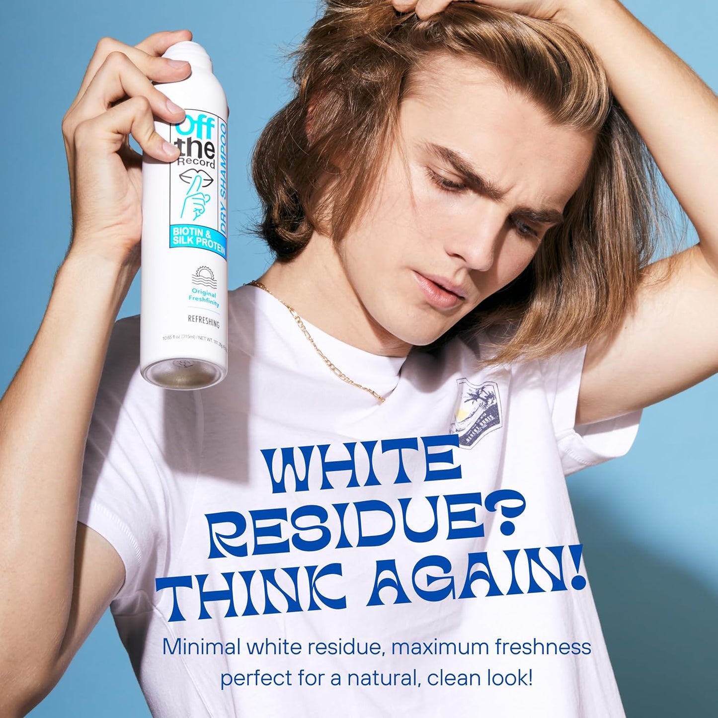 OFF THE RECORD Dry Shampoo - Original Freshfinity | Refreshing & Strengthening | Biotin + Silk Protein | Frizz Control & Shine | 10.65 oz