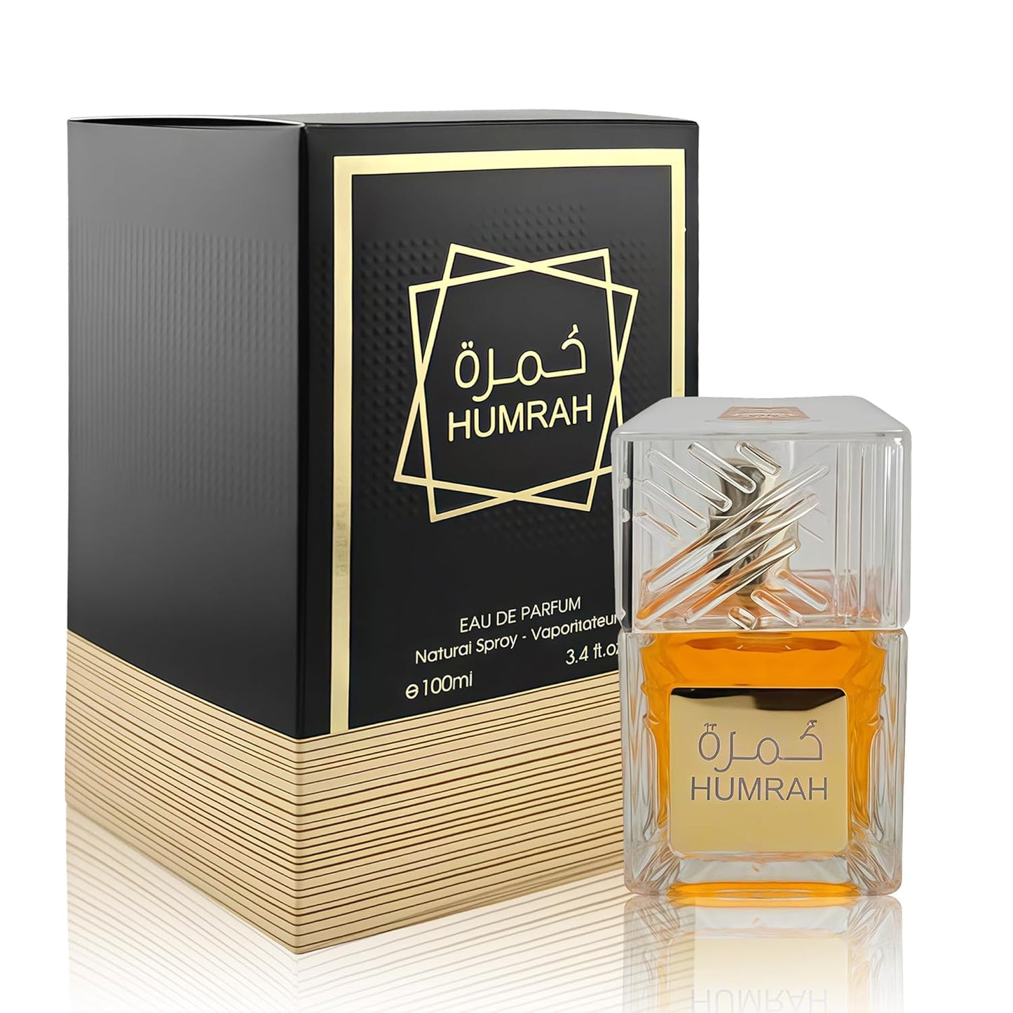 Cologne for Men Humrah 3.4 Fl Oz Eau de Toilette Spray Noted with Bergamot,Lavandin,Orange Blossom,Amber&Vanilla Fragrance Alcohol-Free Luxury Men's Perfume for Daily Use
