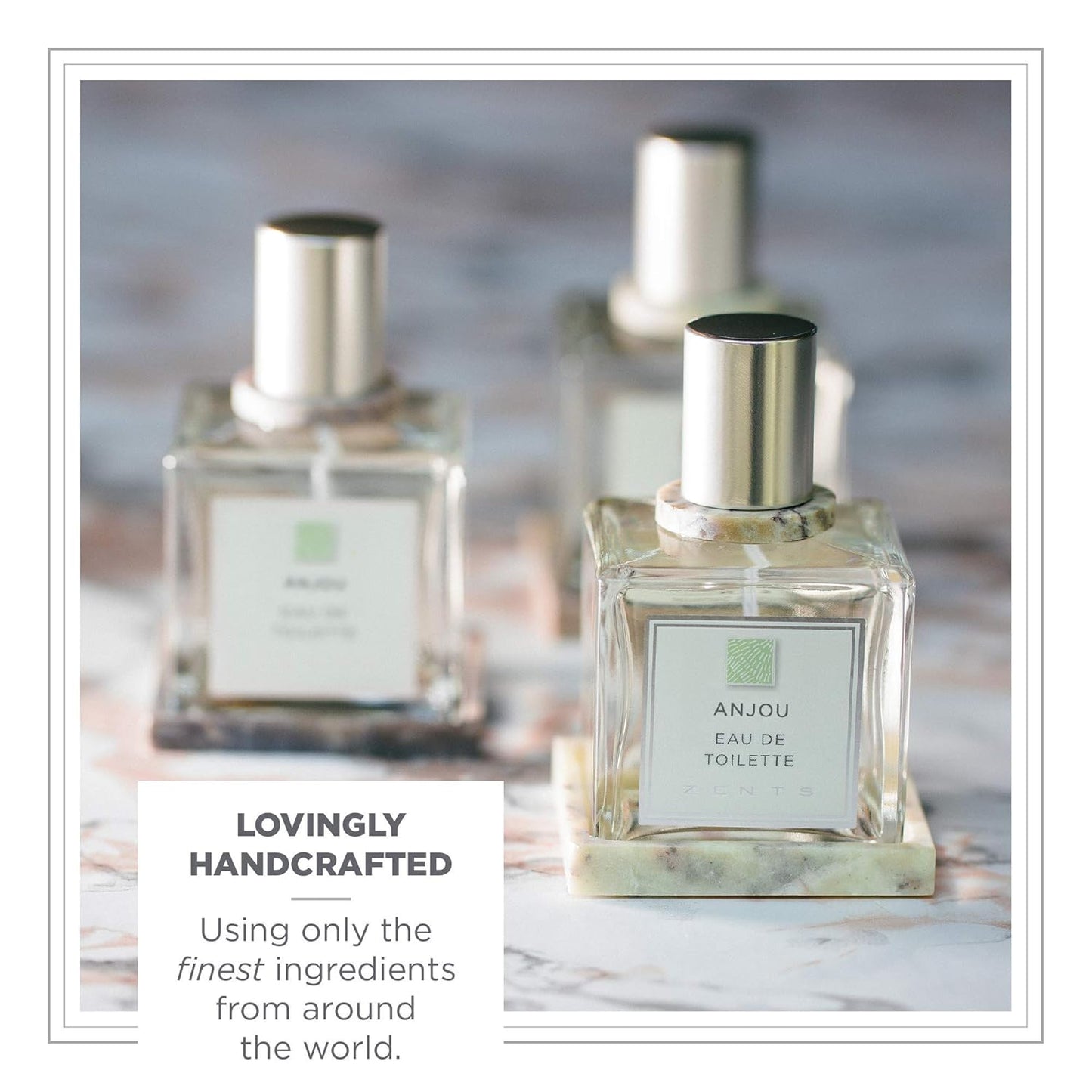 Zents Eau de Parfum (Anjou) for Women & Men | Long-Lasting Clean Fragrance with Armoise, Jasmine & Geranium | Fresh & Floral Scent | 1.69 oz