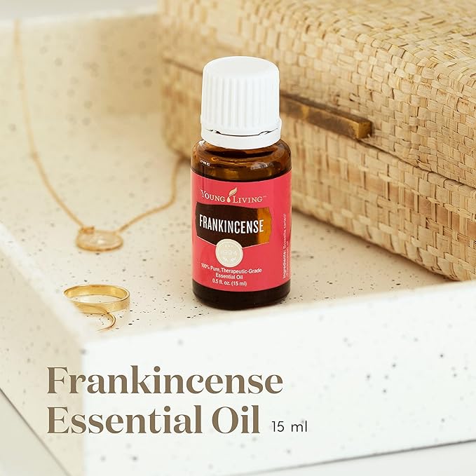 Young Living Frankincense Essential Oil - Pure & Premium Grade - Warm, Spicy Aroma - Promotes Relaxation, Calmness & Holistic Wellness Journey - 15ml Bottle