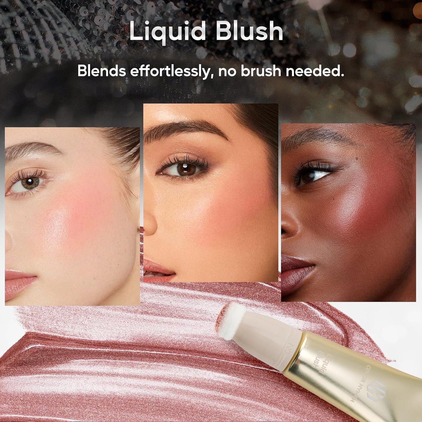 Color Nymph Full Cosmetics Set for Beginner, Makeup Gift Kit for Girls, Women & Teens, Sequin Make up Bag for Starters Includes Lip Gloss, Lipstick, Liquid Blush, Eye shadow Palette, Mascara etc