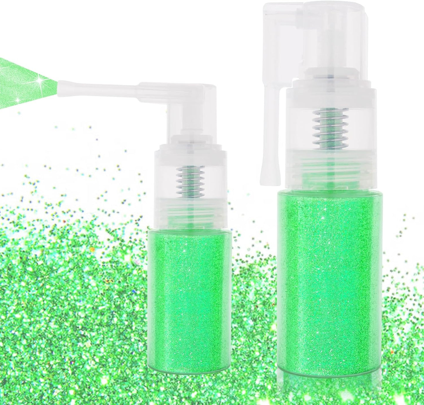 MEICOLY Green Body Hair Glitter Spray,25g/0.88OZ,Shinny Sparkle Glitter Spray for Clothes,Loose Shimmer Hairspray for Festival Rave Makeup/Stage Performance,Lightweight
