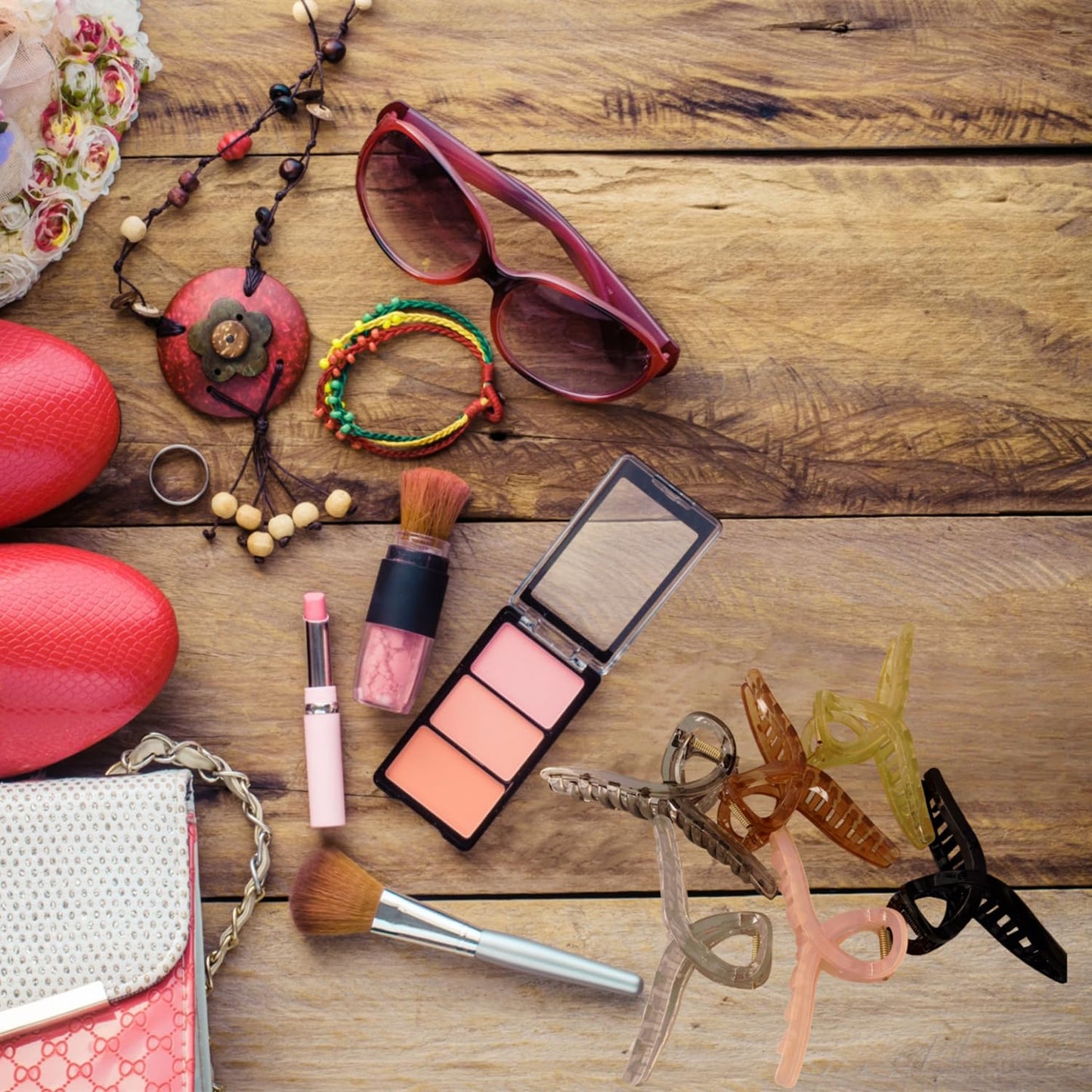 Large Hair Claw Clips Non-Slip Large Claw Hair for Women and Girls, Strong Hold Banana Jaw Clips for women 6 pcs