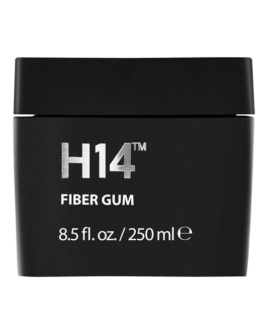 H14 Fiber Gum for Men 3.38 oz / 100 ml – Medium Hold Styling Cream with Beeswax & Corn Starch – Lightweight Hair Fiber for Volume, Texture & Satin Finish – Made in Europe