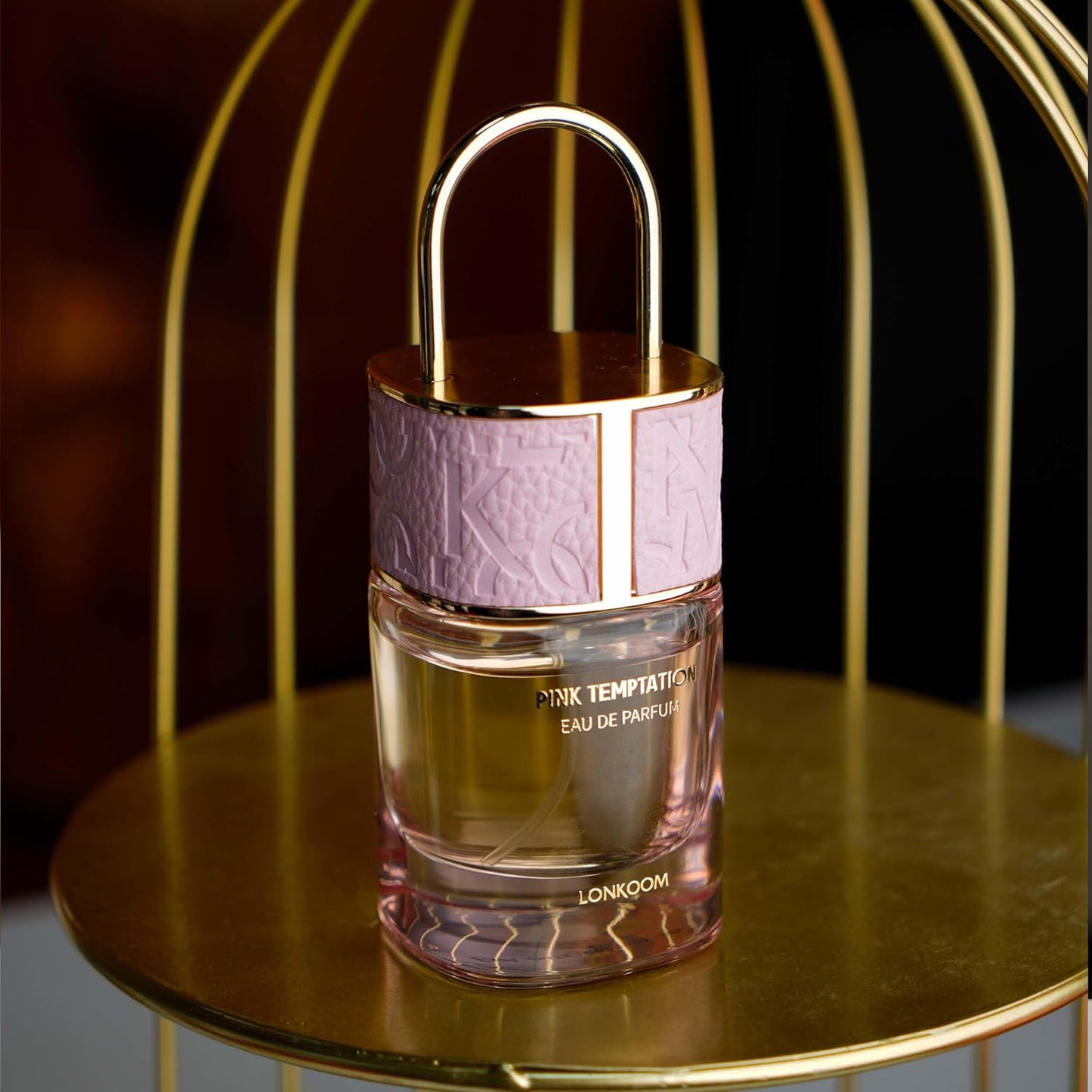 Lonkoom LOCK Pink Temptation Perfume for Women, 1.7 Fl Oz/50ml Eau De Parfum Spray Long-Lasting Fragrance, Floral Woody Notes of Madagascar Vanilla, Cedarwood, White Musk, Bergamot, Jasmine, Tuberose