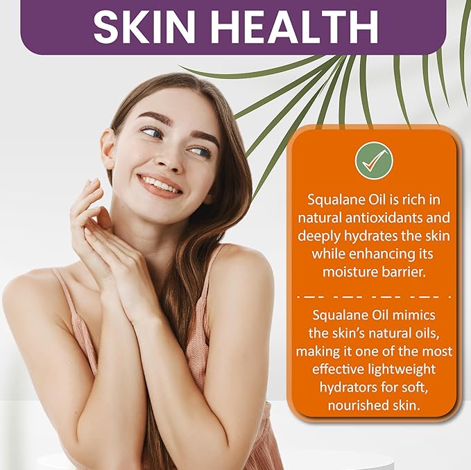 Dr Joe Lab Squalane Oil for Face - Squalane Moisturizer, Squalane Oil Organic, Squalane Body Oils, Natural Plant Derived From Olives - Refined Cold Pressed for Face Skin Hair - 32 Fl Oz