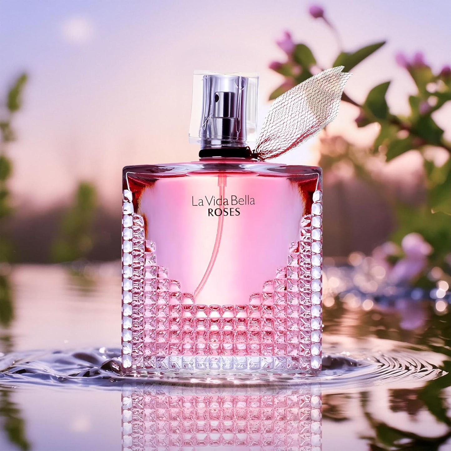 La Vida Bella Rose Perfume for Women,Captivating Scent for Confident Elegance Women's Fragrance,3.4 Fluid Ounce Eau de Parfum Daily Used