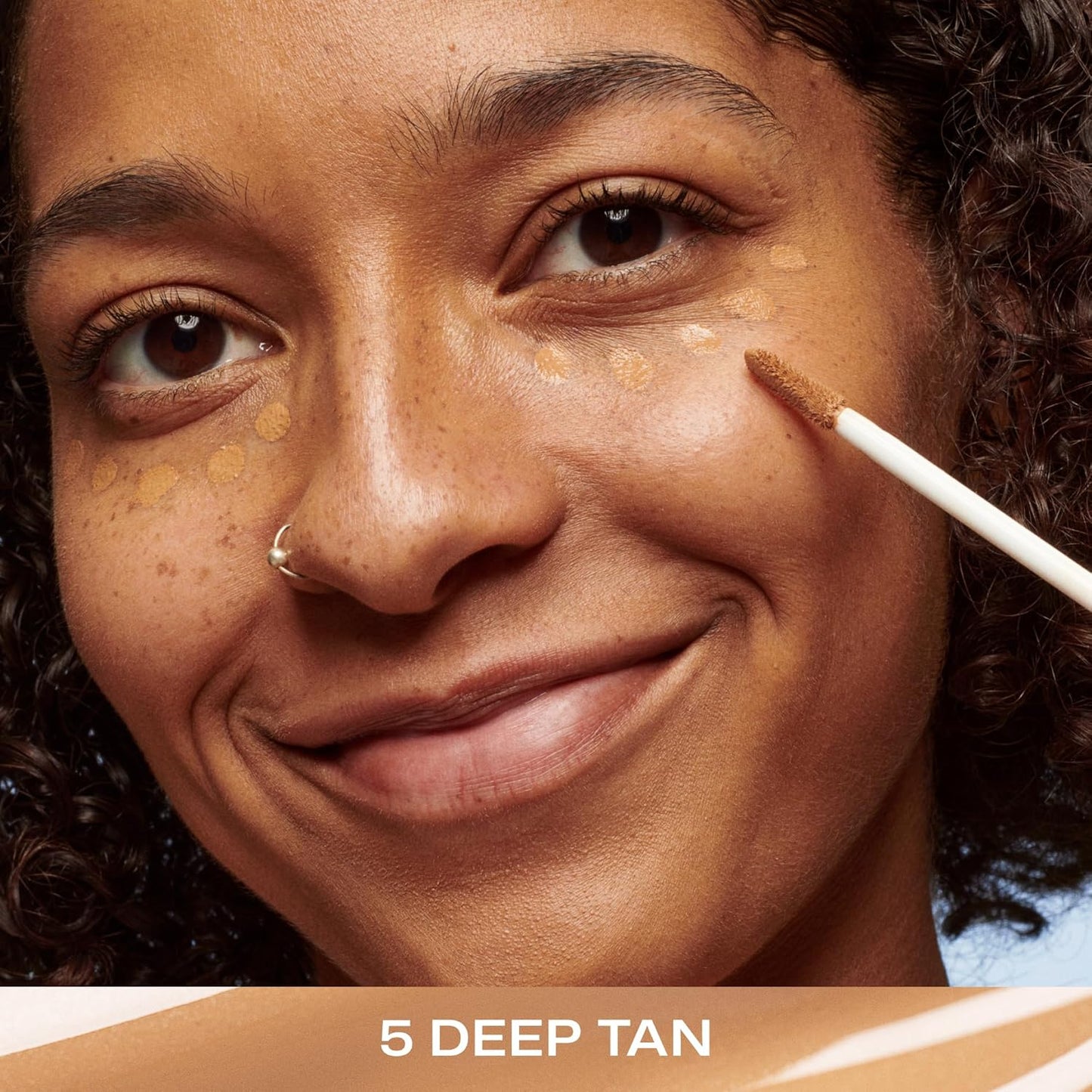 Lumene Under Eye Concealer - CC All-Over Hydrating Concealer with Medium Coverage - Multi-Tasking Under Eye Makeup Infused with Hyaluronic Acid with a Skin-Like Finish - 5 Deep Tan (0.3 fl oz)