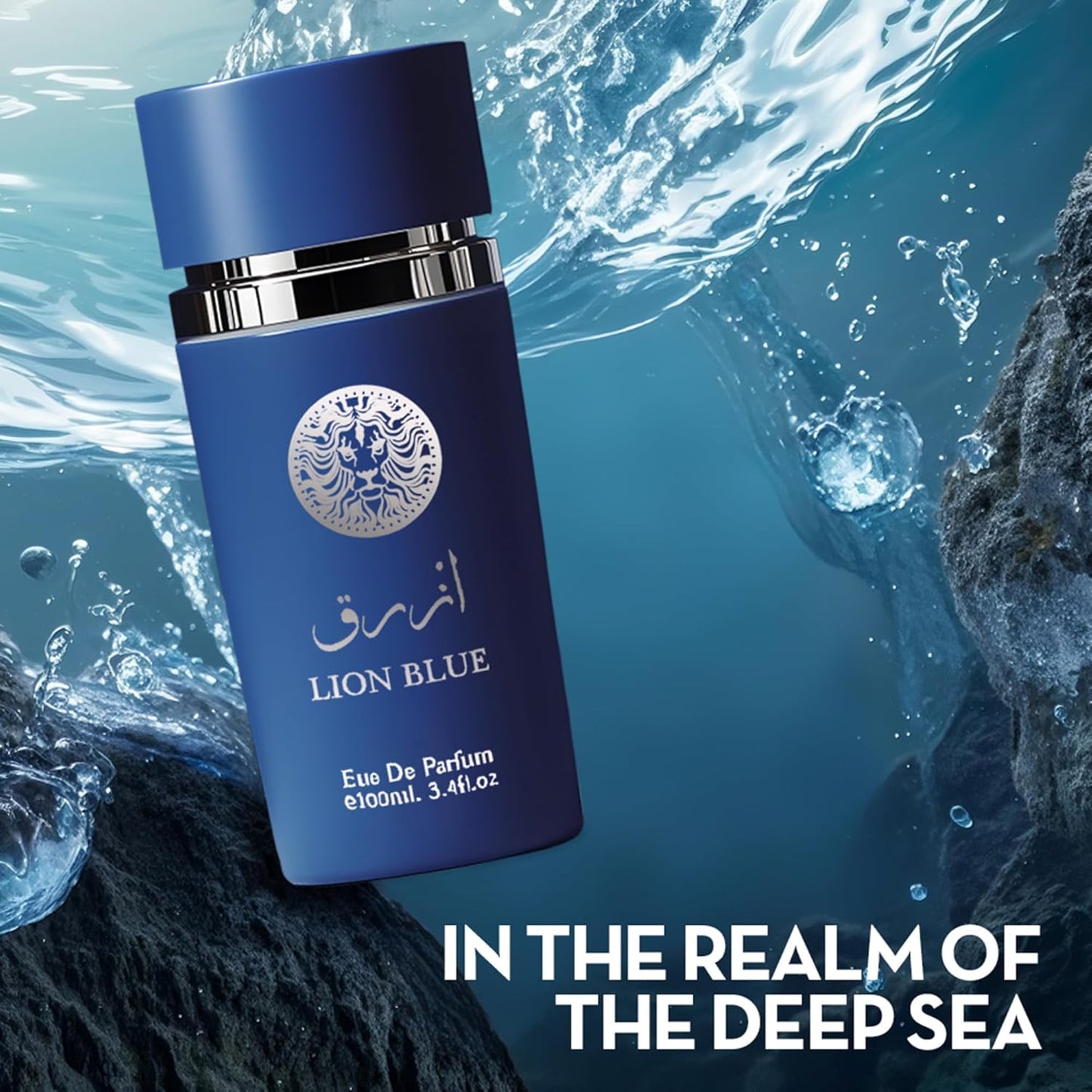 Cologne for Men Sarah Santorini 3.4 Fl Oz Eau de Toilette Spray Noted with Fresh, Spicy, Vanilla, Coconut Fragrance Alcohol-Free Luxury Men's Perfume for Daily Use