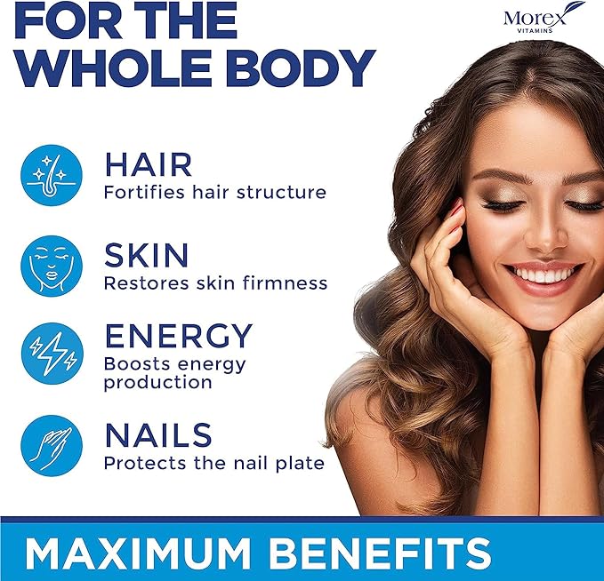 Biotin Keratin & Collagen Capsules - Made in USA - Natural Collagen, Keratin & Biotin for Hair Growth - Biotin & Collagen Vitamins with Multi Collagen Peptides for Hair Loss, Skin & Nails - 60 Caps