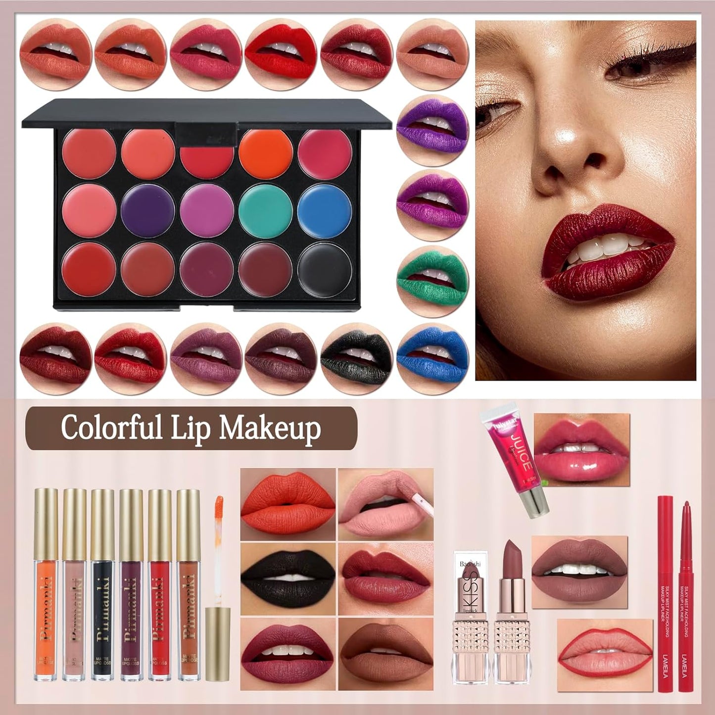 All in One Makeup Kit for Women Full Kit, Makeup Gift Set for Girls & Teen, Travel Makeup Set, Professional Makeup Kit Includes Kit Eyeshadow Lipstick Brow Pencil Eyeliner Brush Set (set1)