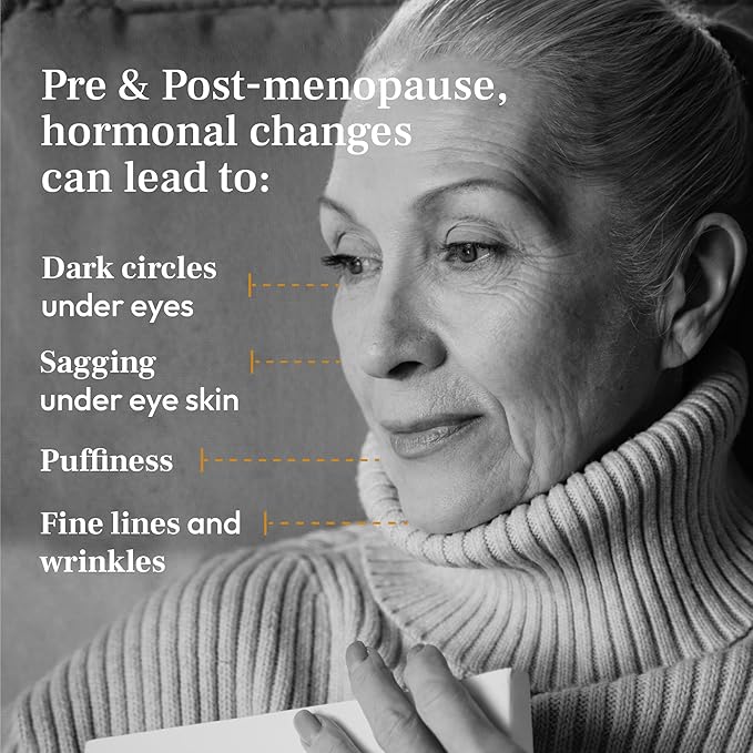 PUREANCE Organic Eye Cream for Dark Circles and Puffiness for Menopausal Skin I Anti Aging Eye Cream for Women with Kakadu Plum I Reduces Dark Circles and Under Eye Bags 0.5 Fl Oz