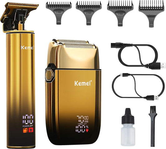 KEMEI Foil Shavers,Bald Head Shaver,Electric Razor for Men,with Hair Trimmer Barber Trimmers Waterproof Cordless