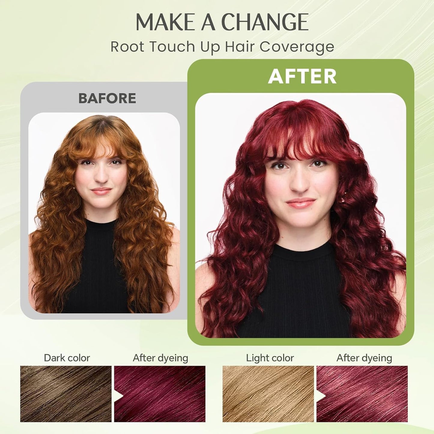 Hair Dye Shampoo 3 in 1, Instant Natural Hair Color Shampoo Hair Dye for Women & Men Red Wine Burgundy, Root Touch Up & Easy To Use & Lasts 3-4 Weeks & All Hair Types, 16.9 fl.oz