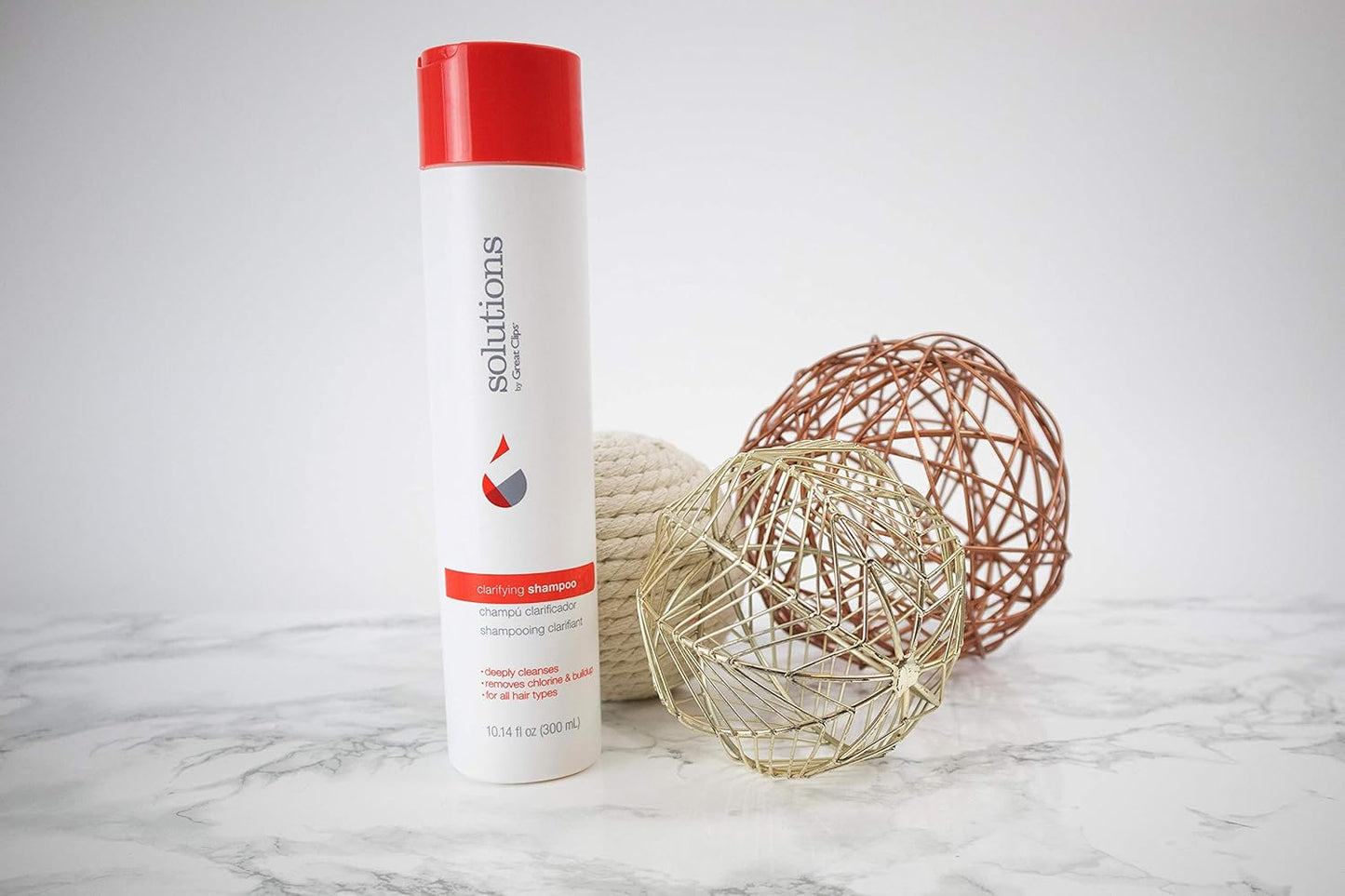 GREAT CLIPS Solutions Clarifying Shampoo 10 fl oz | Removes Build-up | For All Hair Types | Great for Swimmers