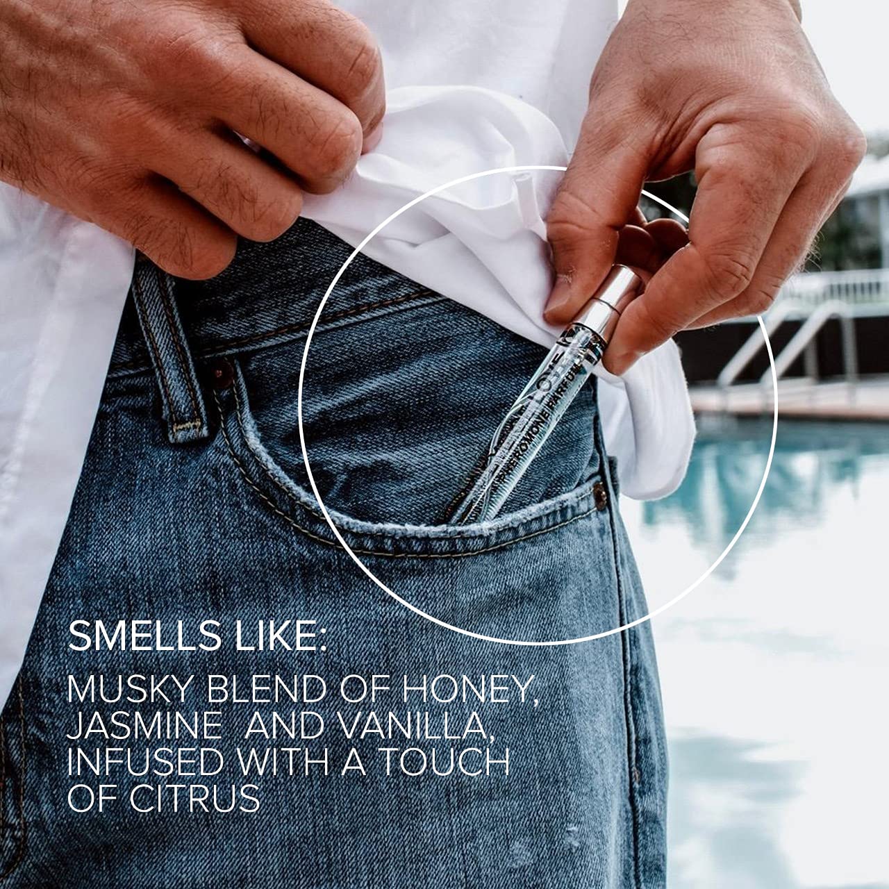 Eye of Love Confidence Pheromone Cologne for Men - Subtle Citrus Musk Perfume with Jasmine Honey & Vanilla - Long Lasting Plant-Based Scent for Daily Use - 10ml/0.34fl oz - Fragrances for Men