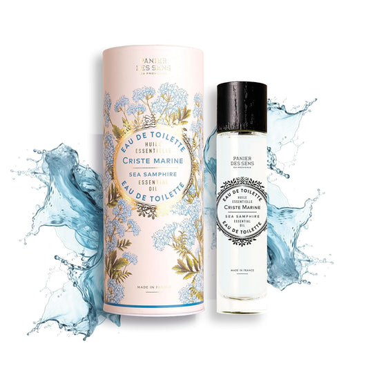 Panier des Sens - Sea Samphire Eau de Toilette 1.7 Floz - Fresh & Invigorating Fragrance - Daily Light Perfume for Women - Parfum Crafted in Grasse, France - Gifts for Her - Elegant Packaging