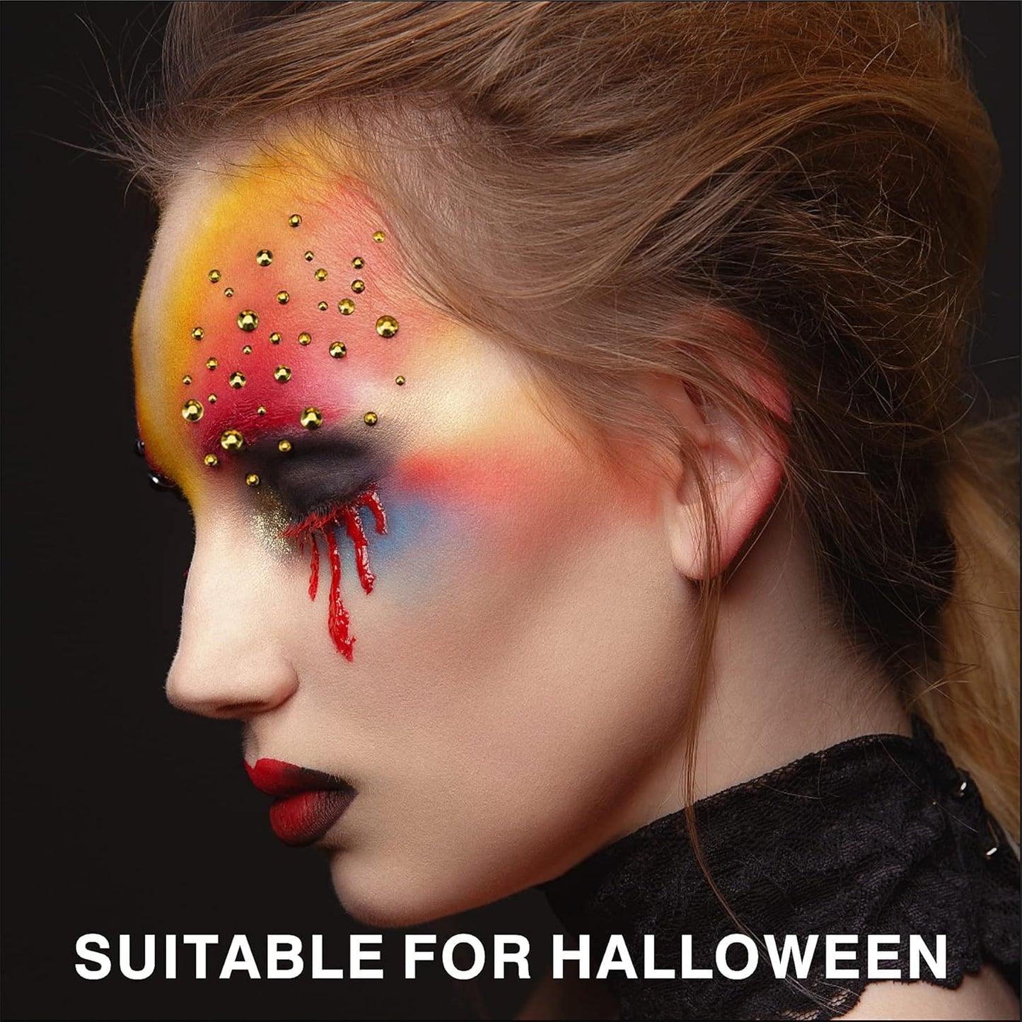 12 Sheets Face Jewels Rhinestones Crystal Stickers, 15g Chunky and Fine Mix Glitter, Eye Face Body Rave Outfits Clothes for Women, Mermaid Makeup Gems Rave Festival Accessories